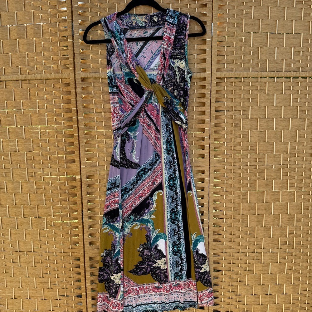 Etro Multicolor Sleeveless Mid-Length Dress Women's Size 42‎